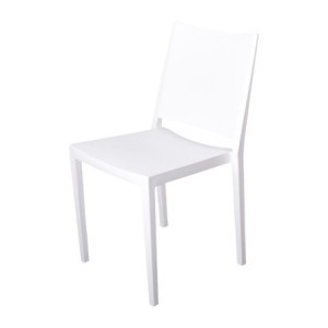 Εξωτερικές καρέκλες από πολυπροπυλένιο στοιβάζονται Florence λευκές - Πακέτο 4