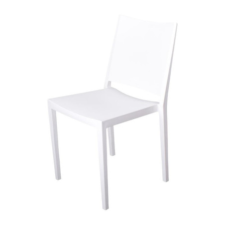 Outdoor stackable white polypropylene Florence chairs - Set of 4