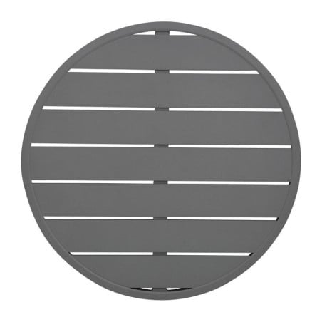 Round Dark Grey Aluminium Table Top 580 mm Bolero - Modern Style & Durability