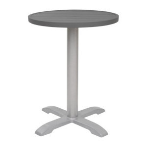 Στρογγυλό τραπέζι από γκρι αλουμίνιο 580 χιλιοστά Bolero - Μοντέρνο στυλ & Αντοχή