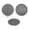 Round Dark Grey Aluminium Table Top 580 mm Bolero - Modern Style & Durability