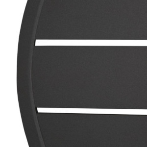 Black Aluminium Round Table Top Bolero 580mm - Modern and Resistant