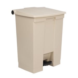 Beige 68 L Rubbermaid Step-On Pedal Bin: Quality and Convenience