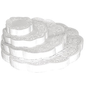 Round paper doilies 240 mm Pack of 250 Olympia - Elegance and practicality