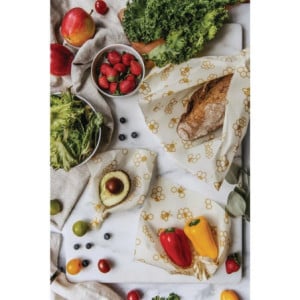 Beeswax food wrap sheets size M - Eco-friendly solution for storage