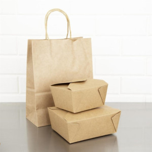 Compostable Cardboard Food Boxes 600ml - Pack of 400, Eco-Friendly & Durable