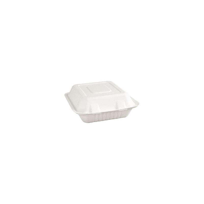 3-Compartment Bagasse Compostable Boxes 201mm - Pack of 200