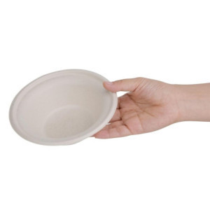 Round Compostable Natural Bagasse Bowls 950ml - Pack of 50 - Eco-friendly & Stylish