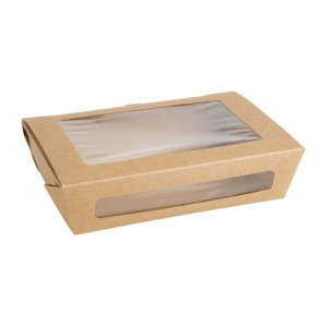 Κουτιά σαλάτας PET 1200ml με παράθυρο - Πακέτο 150 | Οικολογικά & Πρακτικά