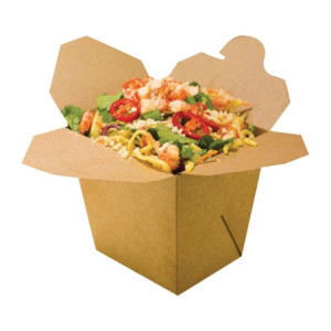 Kraft Pasta Boxes 1 L - Pack of 400 Vegware BIO