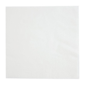 White Cocktail Napkins 1 Ply 1/4 - Pack of 5000 Recyclable with Dimensions 300mm