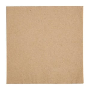 Dinner Napkins 2 Ply 1/4 Fold 400 mm Kraft - Practical and Natural