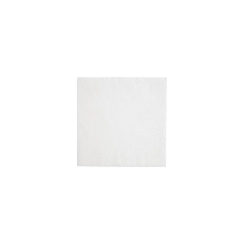 Serviettes Dîner 3 Plis 400mm Blanc - Lot 1000, Qualité Professionnelle