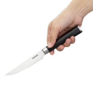 Δοντωτό μαχαίρι Vogue 115mm από ανοξείδωτο ατσάλι επαγγελματικής ποιότητας και ανθεκτικό.