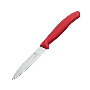 Pointed Red 10 cm Victorinox Office Knife: High Quality and Precision
