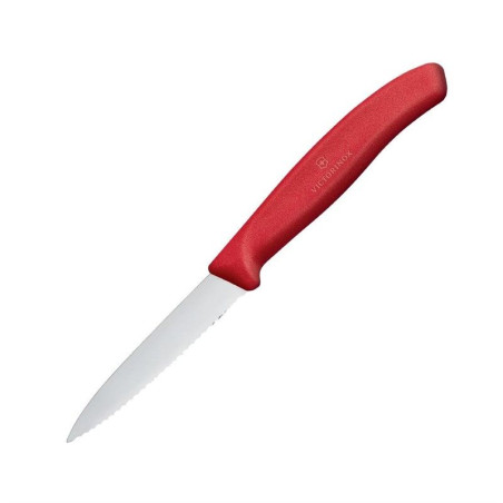 Victorinox 8 cm Red Pointed Tooth Office Knife - Precision and Quality