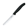 Couteau à Tomate Denté Victorinox Noir 11 cm - Précision et Qualité Exceptionnelles !