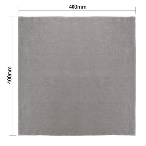 Grey linen table napkins 400 x 400 mm - Set of 12 - Olympia