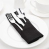 Black Linen Table Napkins 400x400mm - Set of 12: Elegance and Quality Olympia
