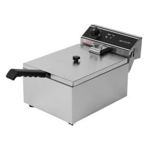 Επαγγελματική Φριτέζα 10 L 3000 W Inox — Θερμοστάτης
