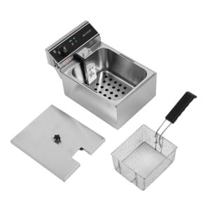 Professional Deep Fryer 10 L 3000 W Stainless Steel — Thermostat