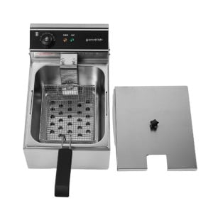 Επαγγελματική Φριτέζα 10 L 3000 W Inox — Θερμοστάτης