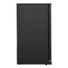 Refrigerated Back Bar 328 L 3 Glass Doors Black