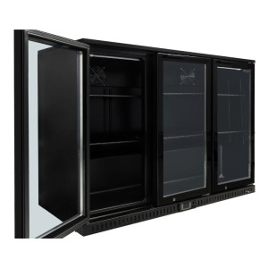 Refrigerated Back Bar Skinplate - 3 Glass Doors Dynasteel: quality and advanced features for professionals.