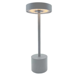 Touch Table Lamp Aluminum - Roby Light Gray - Lumisky