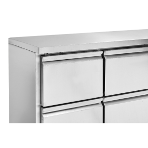 Refrigerated Positive Table - 4 Dynasteel Drawers: High professional quality