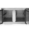 Positive Refrigerated Table with Backsplash - 2 Doors and 2 Drawers GN 1/2 - Dynasteel