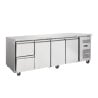 Positive Refrigerated Table - 3 Doors and 2 Drawers - Dynasteel