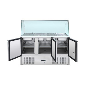 Refrigerated Saladette 4 GN 1/1 - 3 Doors - Dynasteel