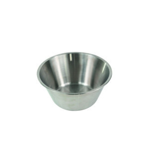 Flat Bottom Stainless Steel Basin Ø 20 cm - Professional Quality