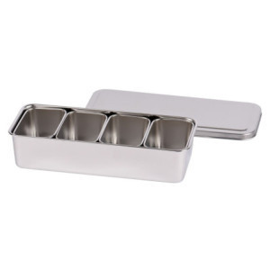 Japanese Stainless Steel Box 4 Trays - Professional Kitchen