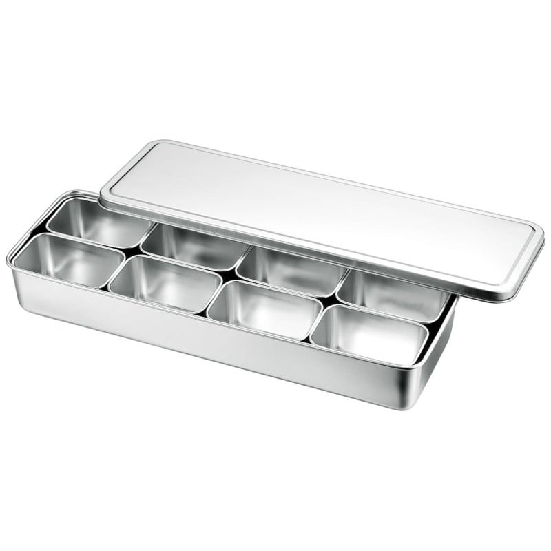 Boîte Japonaise 8 Bacs Inox - Cuisine professionnelle