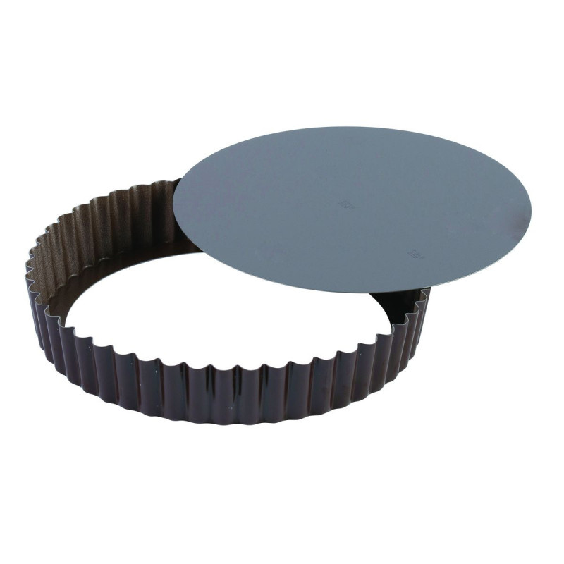 Non-Stick Fluted Round Pie Pan with Removable Base ø300 mm