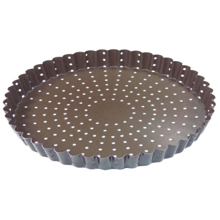 Fluted Perforated Non-Stick Pie Pan Ø320 mm - Even Baking