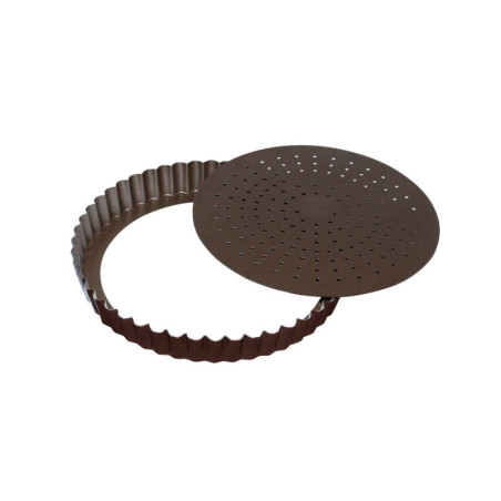 Non-stick perforated fluted pie pan ⌀ 220 mm