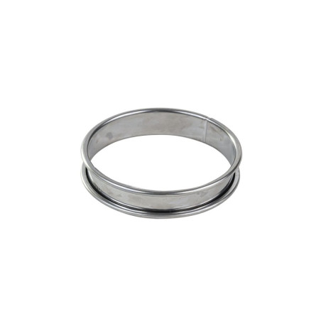 Stainless steel tart ring Gobel - Ø180 mm, rolled edges