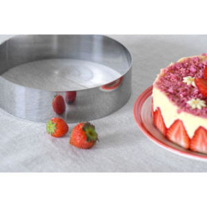 Cercle à Mousse Inox Ø160 mm Gobel - Accessoire Pâtisserie