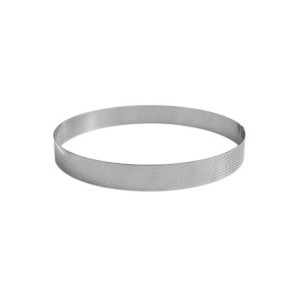 Perforated Stainless Steel Tart Ring - Ø 110 mm H 35 mm Gobel