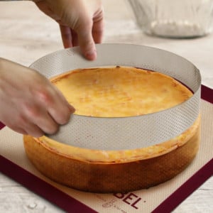 Cercle à Tarte Perforé en Inox - Ø 280 mm - Profitez d'une cuisson parfaite