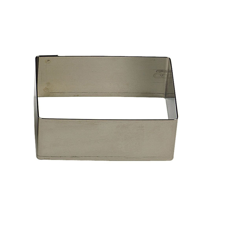 Moule à pâtisserie Nonnette Rectangle Inox 160 x 80 mm - Gobel