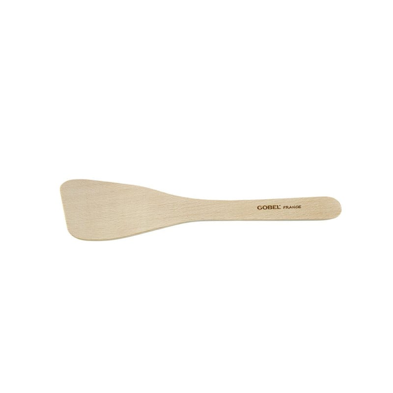 Curved Full Beech Spatula 30 cm - Gobel: Professional Kitchen