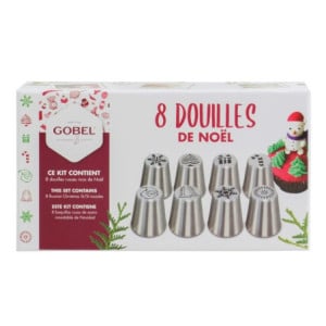 Douilles à Pâtisserie Spéciales Noël - Gobel GL365, lot de 8