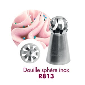 Stainless steel sphere nozzle ⌀ 24 mm Gobel - Pastry accessory