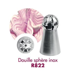 Stainless steel sphere nozzle Gobel R822 - Ø 24 mm | Professional pastry accessory