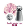 Stainless steel sphere nozzle Gobel R822 - Ø 24 mm | Professional pastry accessory