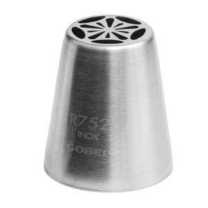 Russian Flower Nozzle Stainless Steel 25mm Gobel - Pastry Decorations